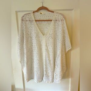 Athletic Brand (I cant make the tag out) Pool Cover Up in White